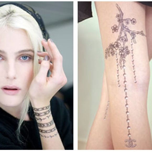 Authentic and RARE CHANEL Body Art 55 Tattoo Sticker Set *SEALED* NEW - Picture 13 of 14